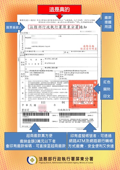 2-屏東分署-傳繳通知單說明