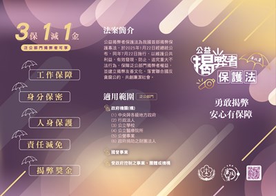 公益揭弊者保護法宣導1
